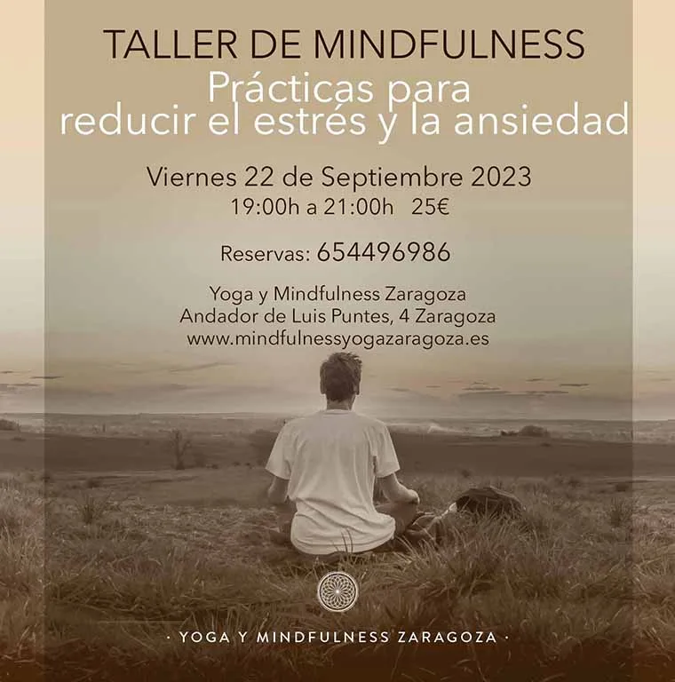 taller mindfulness zaragoza estrés y ansiedad